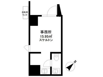 ショコラスイート東日本橋(ワンルーム/1階)の間取り写真