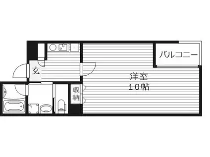 エイトステイツ玉造(1K/2階)の間取り写真