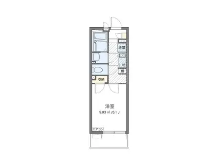 レオネクスト北斗IV(1K/3階)の間取り写真