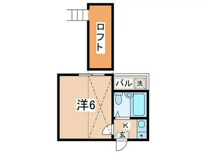 ライブコア冨士見(1K/2階)の間取り写真