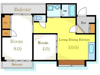 高橋マンション(1SLDK/3階)の間取り写真
