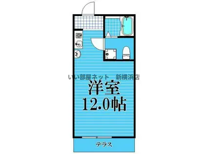 サンハイム西橋本(ワンルーム/2階)の間取り写真