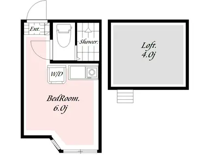 ユナイト南太田ジェラール・ピケ(ワンルーム/2階)の間取り写真