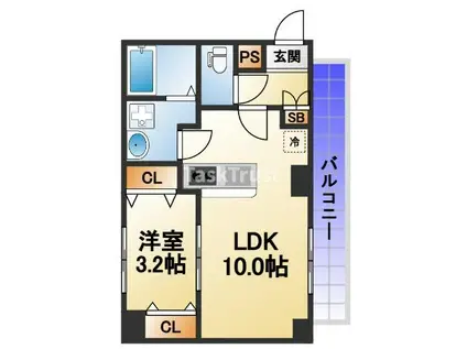 BELL ANGE(1LDK/5階)の間取り写真