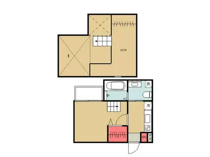 MAISON DE AVENIR(1K/2階)の間取り写真