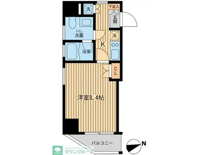 レジデンス大森(1K/7階)の間取り写真