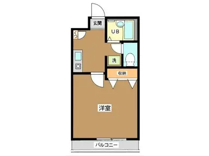 ウェルハイム関町(1K/3階)の間取り写真