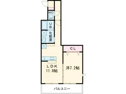 FACE MANSION(1LDK/3階)の間取り写真