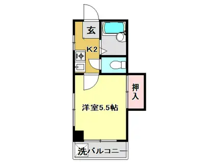 ロフト・ハウス・マツオカ(1K/3階)の間取り写真