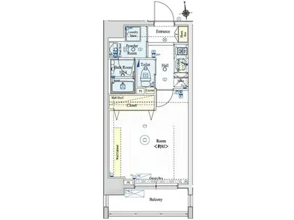 ブライズ両国DUE(1K/8階)の間取り写真