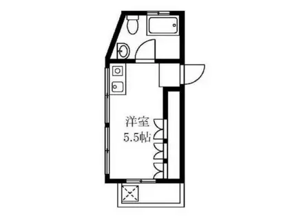 ハプニングタワー曙橋(ワンルーム/5階)の間取り写真