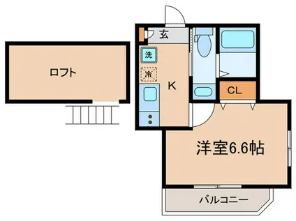 BEST STAGE JAY′S 新所沢(1K/2階)の間取り写真