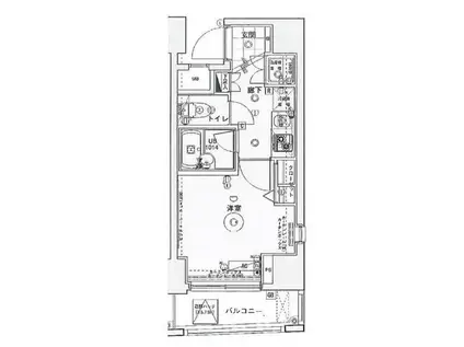 ジェー・クラウド中野南台(1K/7階)の間取り写真