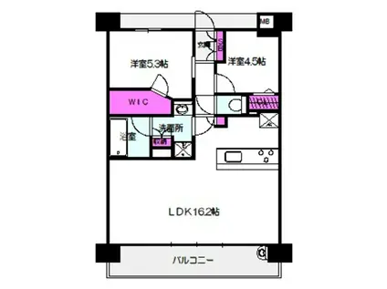 プレサンスロジェ森ノ宮(2LDK/10階)の間取り写真