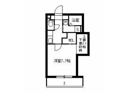 FLECHIR SAKANOUE(1K/1階)の間取り写真