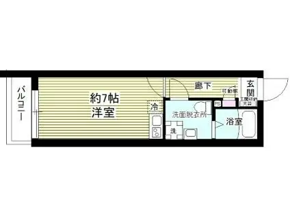 ザ・テラス西落合(ワンルーム/4階)の間取り写真