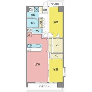アヴェニール・N(2LDK/3階)の間取り写真