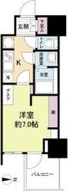 WORVE大阪本町(1K/6階)の間取り写真