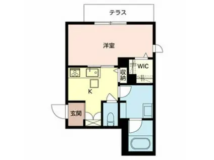 SHAMAISON ENCHANTE(1K/1階)の間取り写真