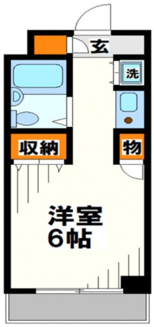 ケイズ八王子(1K/2階)の間取り写真