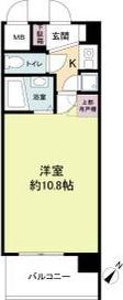 CASSIA十三(1K/2階)の間取り写真