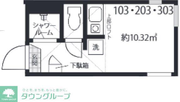 L-CLAID(ワンルーム/2階)の間取り写真
