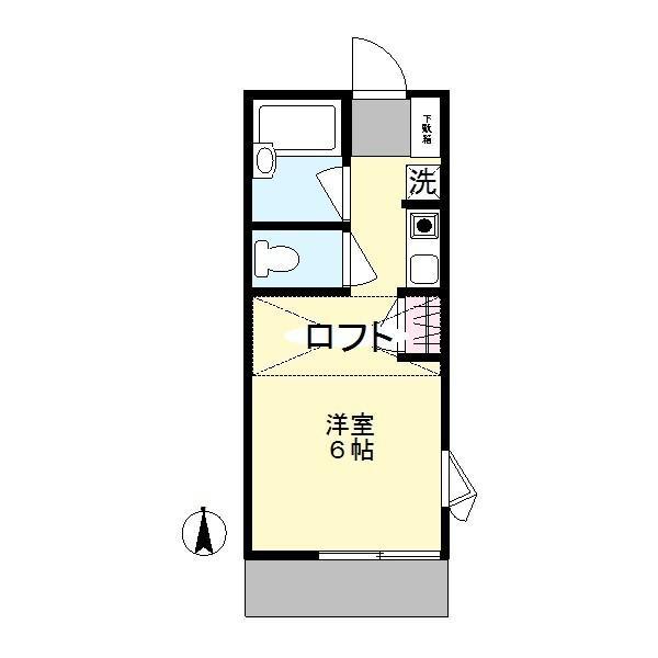クラブアン(ワンルーム/1階)の間取り写真