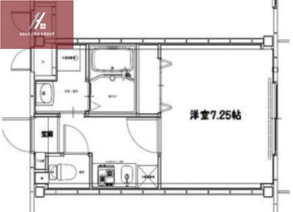 ARGENT COURT(1K/1階)の間取り写真