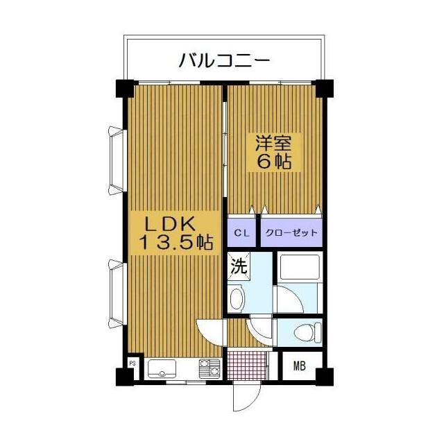 シエスタロワール(1LDK/3階)の間取り写真