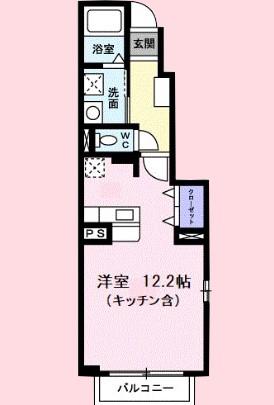 レジデンス日進(ワンルーム/1階)の間取り写真