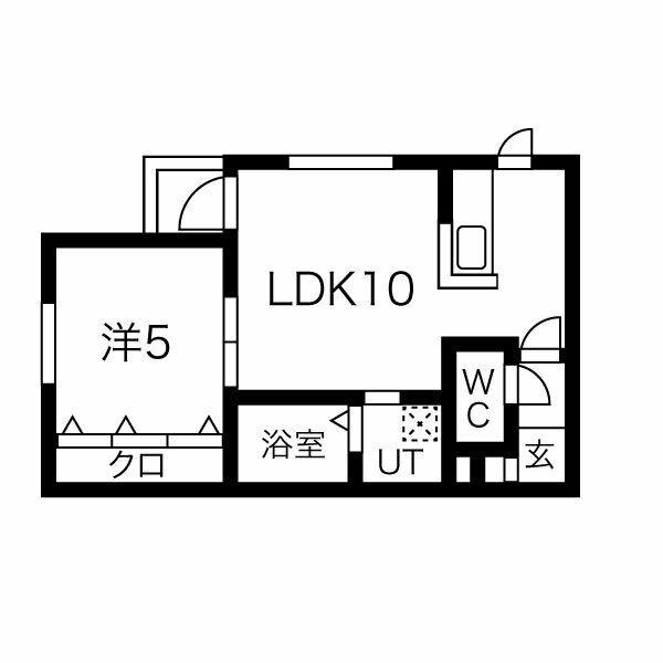 ERGO(1LDK/3階)の間取り写真