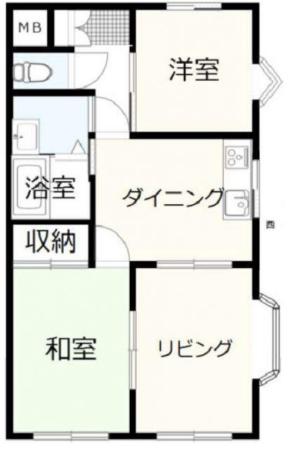 ナカジマビル・5(3DK/5階)の間取り写真