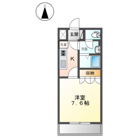 ハイツ ジュピター(1K/2階)の間取り写真