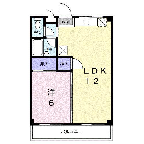 遠藤マンション(1LDK/2階)の間取り写真