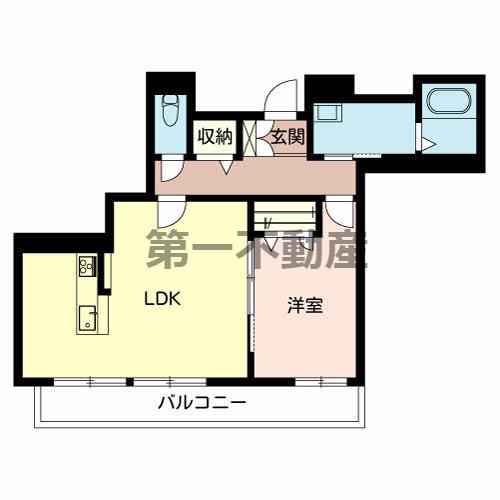 ソレイユイズミ(1LDK/3階)の間取り写真