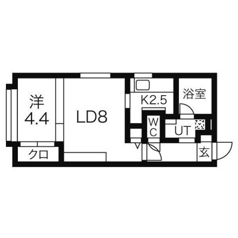サードインパクト(1LDK/3階)の間取り写真