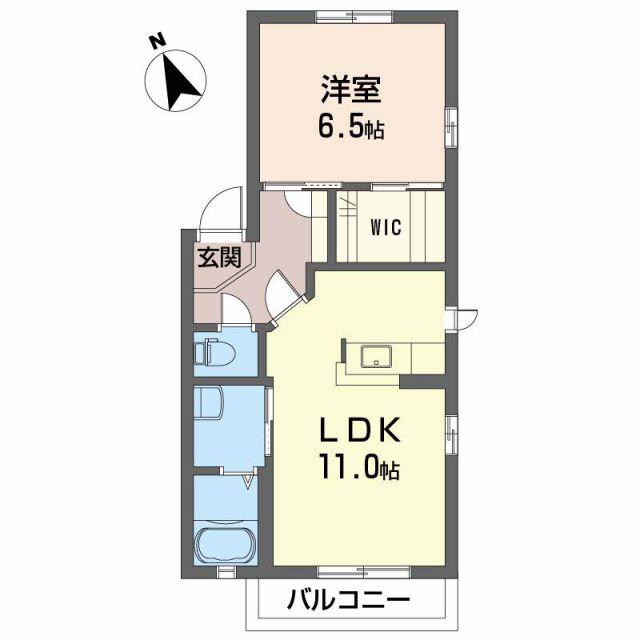 シャーメゾン南風(1LDK/1階)の間取り写真