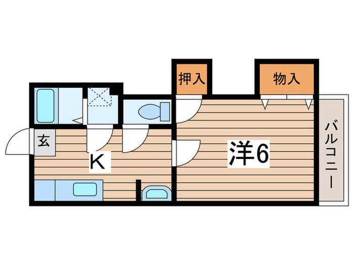 千代田マンション(1K/3階)の間取り写真