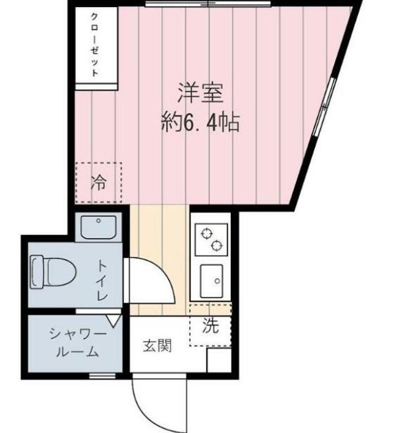 エスポワール上落合(ワンルーム/2階)の間取り写真