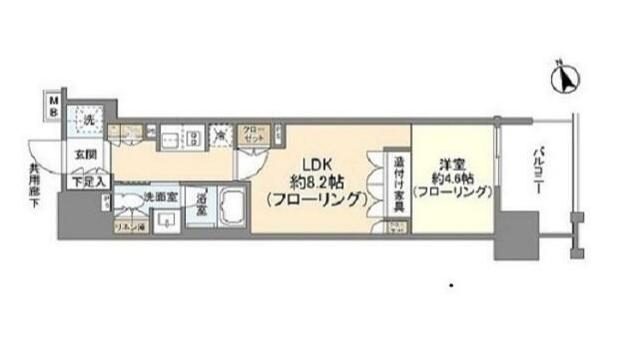 シティハウス西池袋(1LDK/4階)の間取り写真