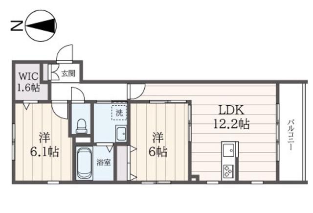 ガーデン シャガ(2LDK/3階)の間取り写真
