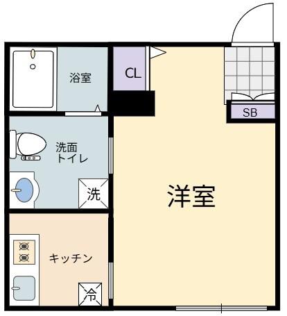 ロイヤルメゾン幕張本郷(1K/2階)の間取り写真