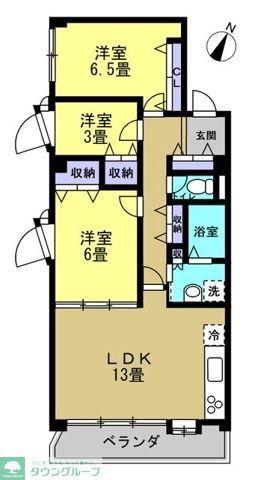 リアライズ柏II(3LDK/2階)の間取り写真