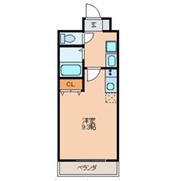 グランドハイツ末広311(1K/9階)の間取り写真