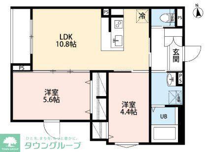 ROBOT HOME 荻窪(2LDK/3階)の間取り写真