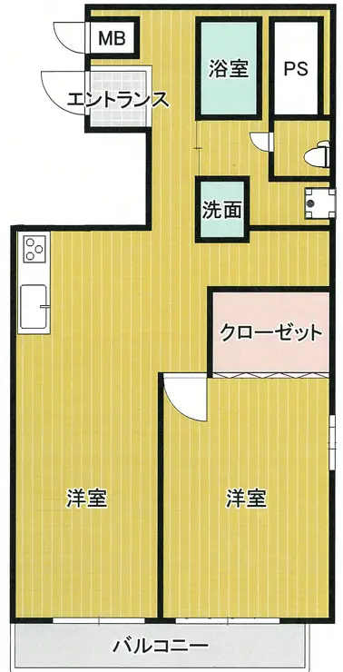 デューク浅草 2階階 間取り