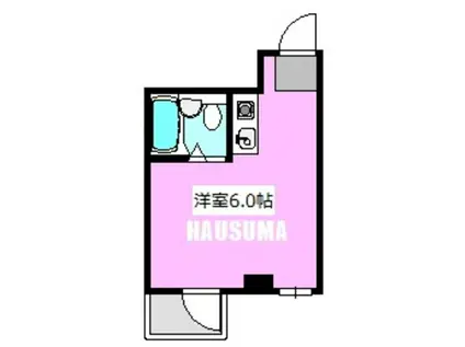 新大塚第2ビル(ワンルーム/3階)の間取り写真