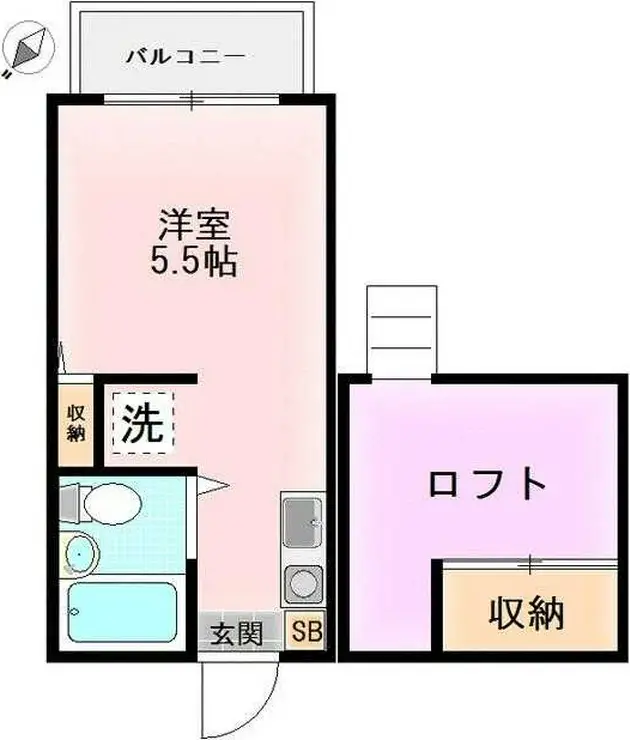 アビタシオン東伏見B 2階階 間取り