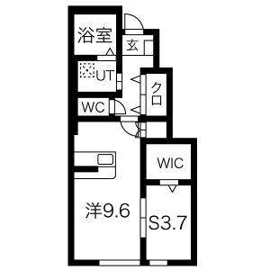 MS GRACE(1LDK/1階)の間取り写真