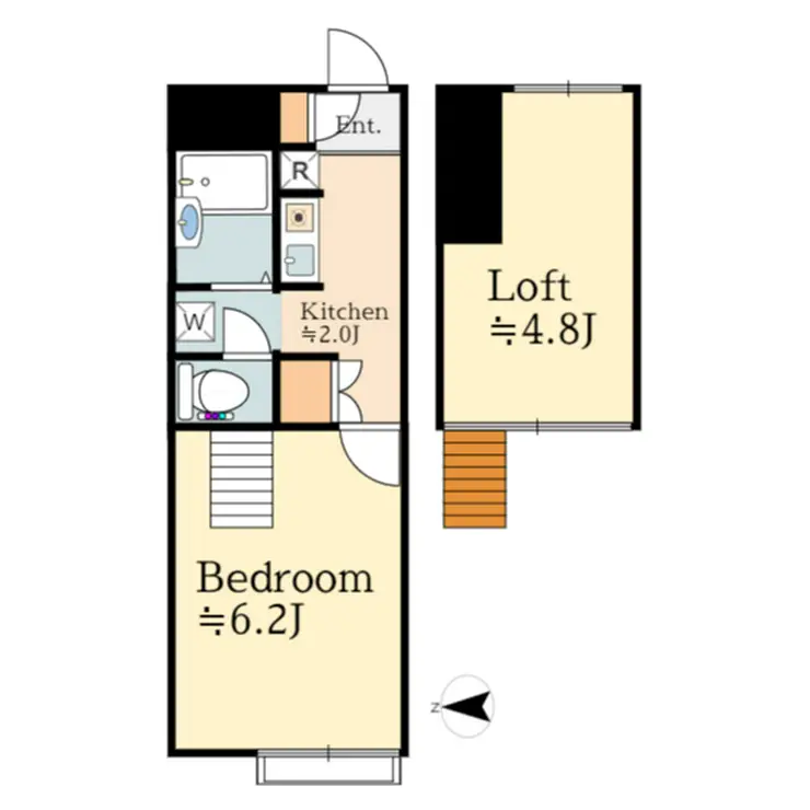 フラッツスクエア 2階階 間取り